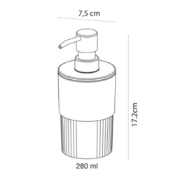 Sealskin Zeepdispenser Brave Staand Donkerroze 8 Sealskin Zeepdispenser Brave Staand Donkerroze -Badkamerwinkel Voor Thuis 123 2267