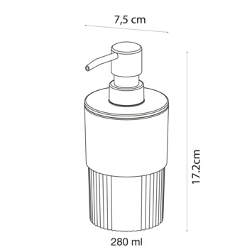 Sealskin zeepdispenser Brave staand donkerroze Sealskin Zeepdispenser Brave Staand Donkerroze -Badkamerwinkel Voor Thuis 123 2267