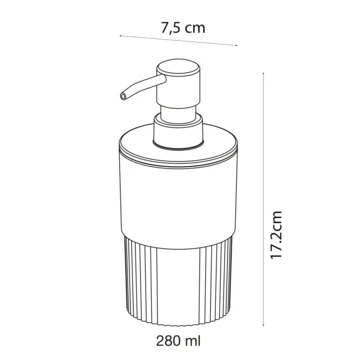 Sealskin zeepdispenser Brave staand donkerroze Sealskin Zeepdispenser Brave Staand Donkerroze -Badkamerwinkel Voor Thuis 123 2269