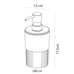 Sealskin Zeepdispenser Brave Staand Donkerroze 11 Sealskin Zeepdispenser Brave Staand Donkerroze -Badkamerwinkel Voor Thuis 123 2270