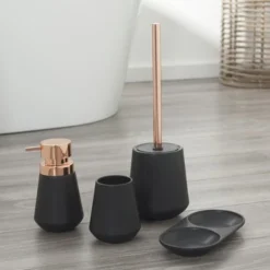 Sealskin Zeepbakje Conical Porselein Zwart 4 Sealskin Zeepbakje Conical Porselein Zwart -Badkamerwinkel Voor Thuis 123 2301