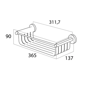 Tiger Wandkorf Boston RVS Tiger Wandkorf Boston RVS -Badkamerwinkel Voor Thuis 123 2373
