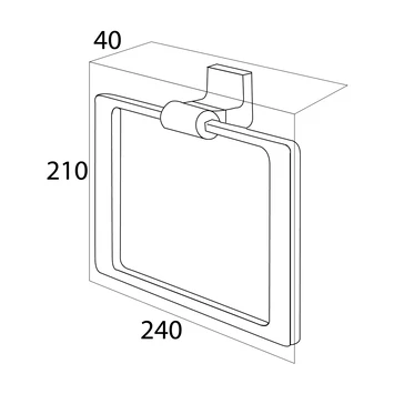 Tiger Handdoekhouder Ontario Chroom Tiger Handdoekhouder Ontario Chroom -Badkamerwinkel Voor Thuis 123 2391
