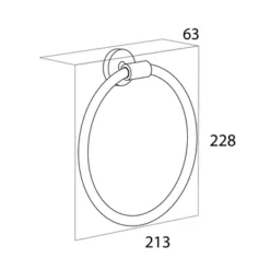 Tiger Handdoekring Boston RVS 3 Tiger Handdoekring Boston RVS -Badkamerwinkel Voor Thuis 123 2399