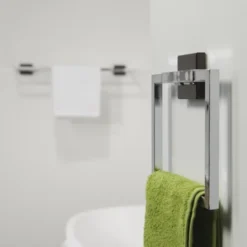 Tiger Zenna Handdoekring Chroom/wenge -Badkamerwinkel Voor Thuis 123 2426