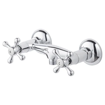 Handson Douchekraan Louise 2-knops Chroom 15 cm Handson Douchekraan Louise 2-knops Chroom 15 Cm -Badkamerwinkel Voor Thuis 123 245