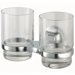 Haceka Dubbele Bekerhouder Aspen Met Bekers Chroom
