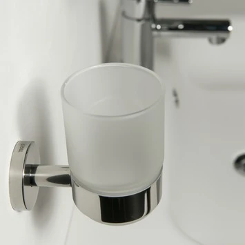 Tiger Bekerhouder Boston met Beker Chroom Tiger Bekerhouder Boston Met Beker Chroom -Badkamerwinkel Voor Thuis 123 2484