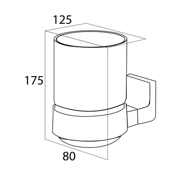 Tiger Bekerhouder Ontario Hangend met Beker Chroom Tiger Bekerhouder Ontario Hangend Met Beker Chroom -Badkamerwinkel Voor Thuis 123 2495