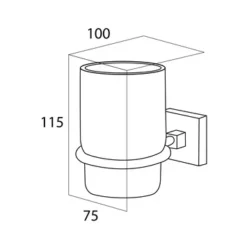 Tiger Bekerhouder Melbourne Hangend Met Beker Chroom 4 Tiger Bekerhouder Melbourne Hangend Met Beker Chroom -Badkamerwinkel Voor Thuis 123 2500
