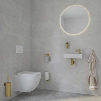 Marho Zeepdispenser Luxor geborsteld messing Marho Zeepdispenser Luxor Geborsteld Messing -Badkamerwinkel Voor Thuis 123 2547