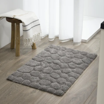 Sealskin Pebbles badmat grijs 60 x 90 cm Sealskin Pebbles Badmat Grijs 60 X 90 Cm -Badkamerwinkel Voor Thuis 123 2584