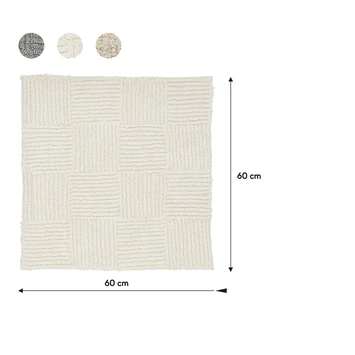 Sealskin badmat reverse 60x60cm ivoor Sealskin Badmat Reverse 60x60cm Ivoor -Badkamerwinkel Voor Thuis 123 2647