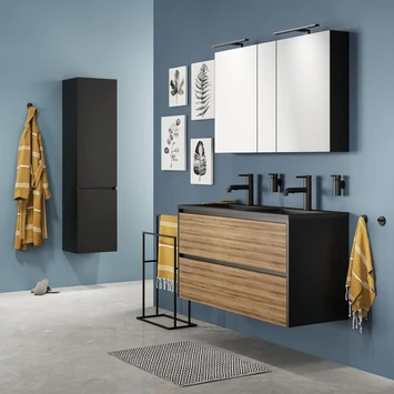 Sealskin badmat Trellis zwart 60x90cm Sealskin Badmat Trellis Zwart 60x90cm -Badkamerwinkel Voor Thuis 123 2706