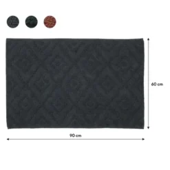 Sealskin Badmat Aztec 60x90cm Donkergrijs 8 Sealskin Badmat Aztec 60x90cm Donkergrijs -Badkamerwinkel Voor Thuis 123 2732