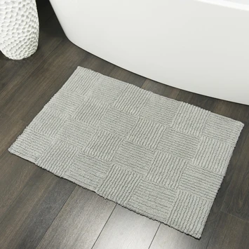 Sealskin Reverse badmat grijs 60x90 cm Sealskin Reverse Badmat Grijs 60x90 Cm -Badkamerwinkel Voor Thuis 123 2807