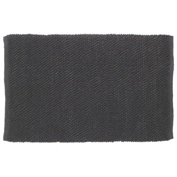 Sealskin badmat delhi 60x90cm donkergrijs Sealskin Badmat Delhi 60x90cm Donkergrijs -Badkamerwinkel Voor Thuis 123 2815