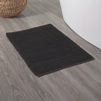 Sealskin badmat delhi 60x90cm donkergrijs Sealskin Badmat Delhi 60x90cm Donkergrijs -Badkamerwinkel Voor Thuis 123 2819