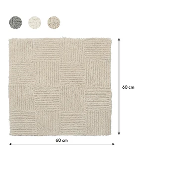 Sealskin badmat reverse 60x60cm zand Sealskin Badmat Reverse 60x60cm Zand -Badkamerwinkel Voor Thuis 123 2842