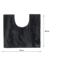 Sealskin Toiletmat Doux 45x50cm Donkergrijs -Badkamerwinkel Voor Thuis 123 2943