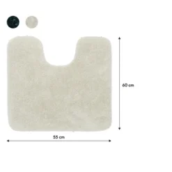 Sealskin Toiletmat Angora 55x60cm Off-white 3 Sealskin Toiletmat Angora 55x60cm Off-white -Badkamerwinkel Voor Thuis 123 3019