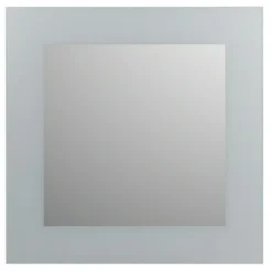 Plieger Spiegel Zandstraalkader Zilver 60x60 Cm