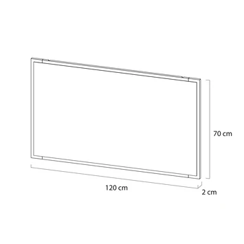 Tiger S-line Frame Spiegel 120x70 cm Mat zwart Tiger S-line Frame Spiegel 120x70 Cm Mat Zwart -Badkamerwinkel Voor Thuis 123 3127