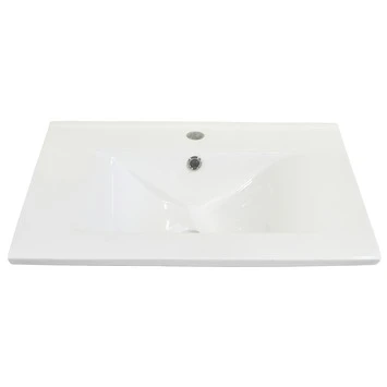 Differnz Wastafel Style Wit 90x45x15 cm Differnz Wastafel Style Wit 90x45x15 Cm -Badkamerwinkel Voor Thuis 123 3143