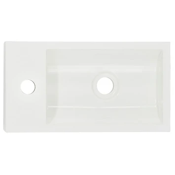 Differnz Wastafel Fabulous Wit 40x22x11 cm Differnz Wastafel Fabulous Wit 40x22x11 Cm -Badkamerwinkel Voor Thuis 123 3155