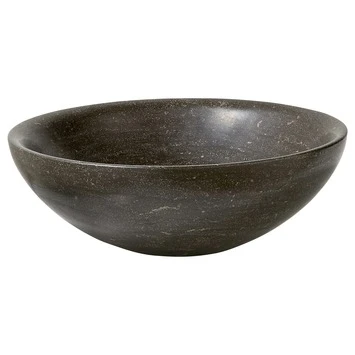 Atlantic Waskom Carolina Rond Zwart Natuursteen 40x40x14 cm Atlantic Waskom Carolina Rond Zwart Natuursteen 40x40x14 Cm -Badkamerwinkel Voor Thuis 123 3156