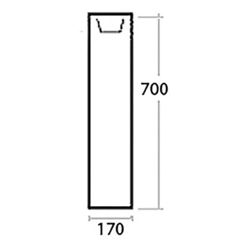Isifix Atlas zuil 70cm Isifix Atlas Zuil 70cm -Badkamerwinkel Voor Thuis 123 3164