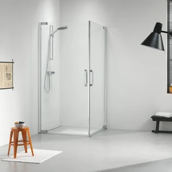 Sealskin Swingdeur voor Hoekinstap Impact 100x195 cm Chroom Sealskin Swingdeur Voor Hoekinstap Impact 100x195 Cm Chroom -Badkamerwinkel Voor Thuis 123 3169