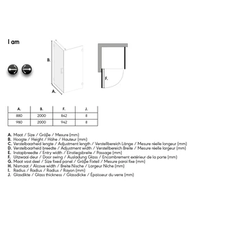 Sealskin Douchecabine met Swingdeur I AM 90x200cm Chroom Sealskin Douchecabine Met Swingdeur I AM 90x200cm Chroom -Badkamerwinkel Voor Thuis 123 3209