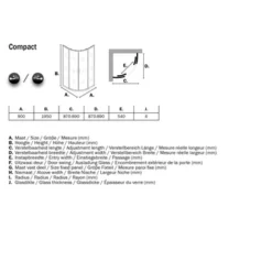 Sealskin Douchecabine Met Schuifdeur Compact Kwartrond 195x90 Cm Chroom -Badkamerwinkel Voor Thuis 123 3236