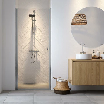 Sealskin douchedeur nis Hooked 100x200cm hoogglans aluminium Sealskin Douchedeur Nis Hooked 100x200cm Hoogglans Aluminium -Badkamerwinkel Voor Thuis 123 3275