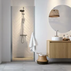 Sealskin Douchedeur Nis Hooked 100x200cm Hoogglans Aluminium 2 Sealskin Douchedeur Nis Hooked 100x200cm Hoogglans Aluminium -Badkamerwinkel Voor Thuis 123 3277