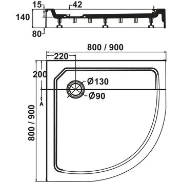 Sealskin Douchebak Fusion Kwartrond Opbouw 80x80x14 cm Wit Sealskin Douchebak Fusion Kwartrond Opbouw 80x80x14 Cm Wit -Badkamerwinkel Voor Thuis 123 3291