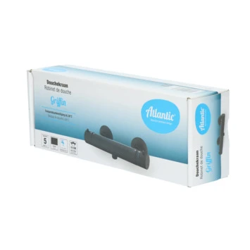 Atlantic thermostatische douchekraan Griffin Zwart 15 cm Atlantic Thermostatische Douchekraan Griffin Zwart 15 Cm -Badkamerwinkel Voor Thuis 123 334