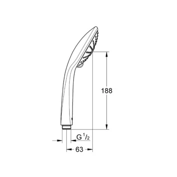 Grohe Handdouche Vitalio Joy Ø11 cm 3 Standen Chroom Grohe Handdouche Vitalio Joy Ø11 Cm 3 Standen Chroom -Badkamerwinkel Voor Thuis 123 3367
