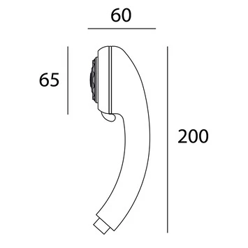 Tiger Handdouche Genova Ø6,5 cm 1 Stand Tiger Handdouche Genova Ø6,5 Cm 1 Stand -Badkamerwinkel Voor Thuis 123 3444