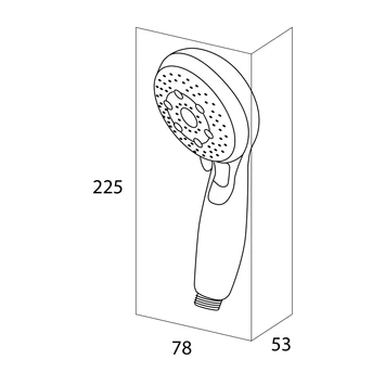 Tiger Splash Eco handdouche Malaga waterbesparend chroom Tiger Splash Eco Handdouche Malaga Waterbesparend Chroom -Badkamerwinkel Voor Thuis 123 3451