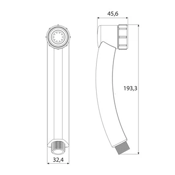 Tiger Splash Eco handdouche Turbo Saver chroom Tiger Splash Eco Handdouche Turbo Saver Chroom -Badkamerwinkel Voor Thuis 123 3466
