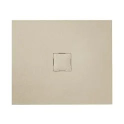 Van Marcke Krypton Douchebak In Polybeton Steenimitatie Crème 90x90