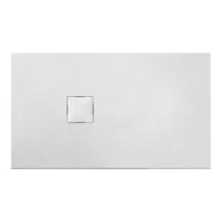 Van Marcke Krypton Douchebak In Polybeton Steenimitatie Wit 140x90