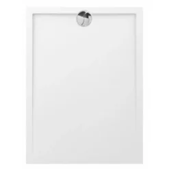 Allibert Slim Douchebak 120x90 Cm Afvoer Korte Kant Polybeton Wit