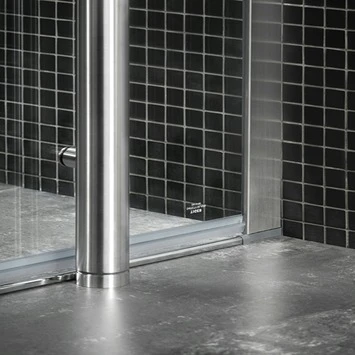 Tiger Boston vloermontageset tbv kwartronde douchecabine chroom 100x100 cm Tiger Boston Vloermontageset Tbv Kwartronde Douchecabine Chroom 100x100 Cm -Badkamerwinkel Voor Thuis 123 3596