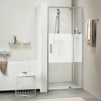 Sealskin Swingdeur voor Nis Style 90x195 cm met Gesatineerde Band Sealskin Swingdeur Voor Nis Style 90x195 Cm Met Gesatineerde Band -Badkamerwinkel Voor Thuis 123 3662