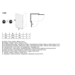 Sealskin Swingdeur Voor Hoekinstap I AM 200x100 Cm Chroom -Badkamerwinkel Voor Thuis 123 3707