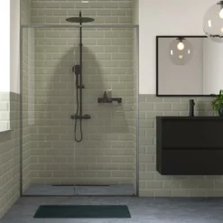 Sealskin Schuifdeur Voor Nis Contour 140x200 Cm Mat Grijs