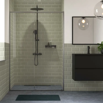 Sealskin Schuifdeur voor nis Contour 140x200 cm Mat grijs Sealskin Schuifdeur Voor Nis Contour 140x200 Cm Mat Grijs -Badkamerwinkel Voor Thuis 123 3708